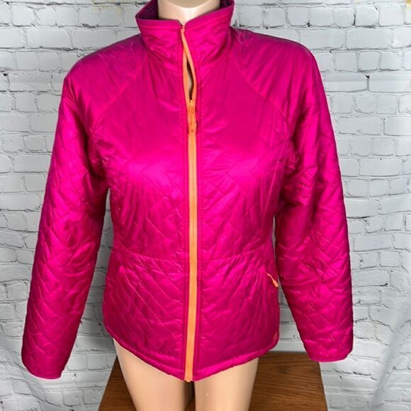 Mountain Hardwear Quilted Puffy/fleece reversible Jacket size small EUC - Picture 1 of 15